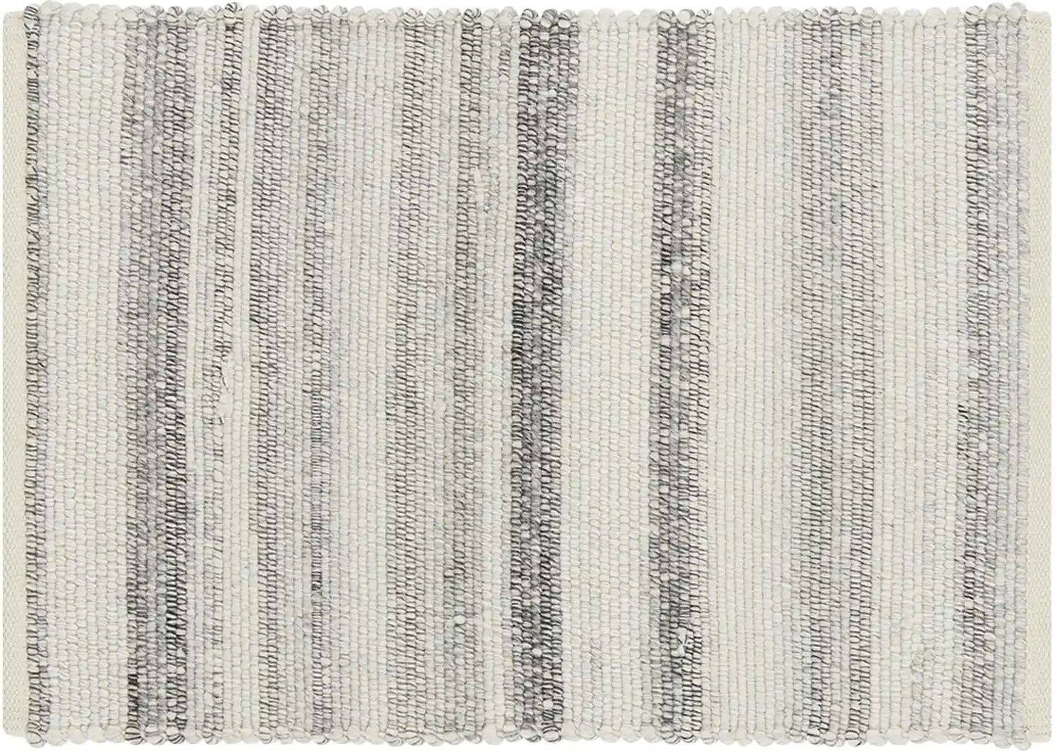Gray & Jones Handwebteppich  Cap Ferrat ¦ grau ¦ Baumwolle ¦ Maße (cm): B: 160
