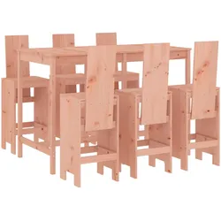 vidaXL 7-tlg. Gartenbar-Set Massivholz Douglasie