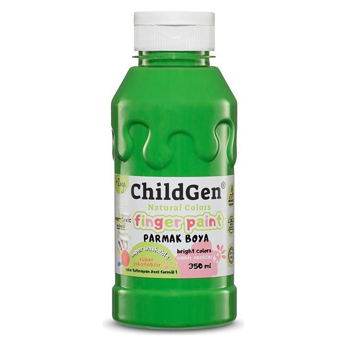 ChildGen Super abwaschbare Fingerfarbe Grün (350 ml) (59186698)