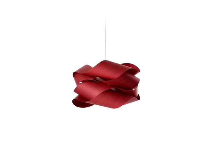 LZF Pendelleuchte Link - Red (Rot) , Nickel matt , Small Natur,