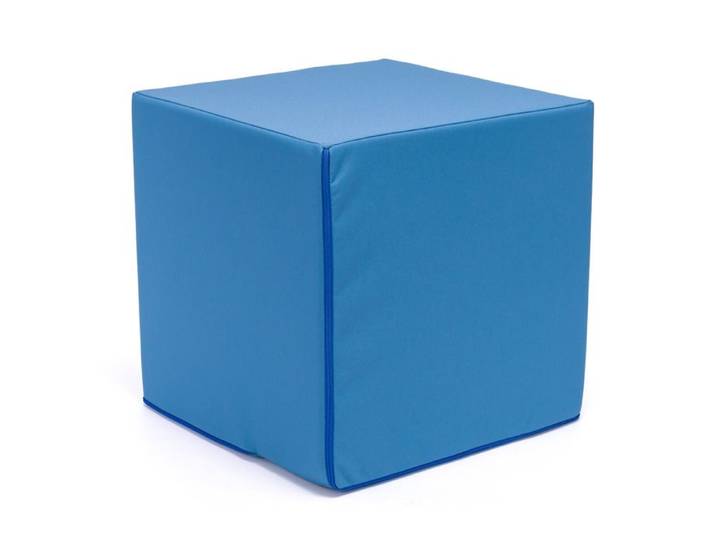 ECOPOUF - Pouf Cube d'Assise/Tabouret d'Extérieur - Résistant UV/Eau - Jardin/Balcon/Camping - 40x40x40 cm - Block M17