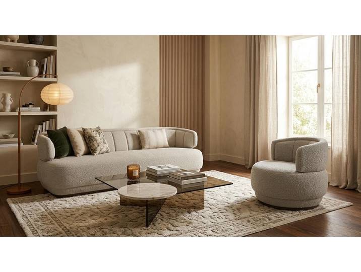 Xlmoebel Polstergarnitur Modernes graues Sofa Set mit Sessel – Hochwertig gepolstert, (2-tlg), Made in Europa