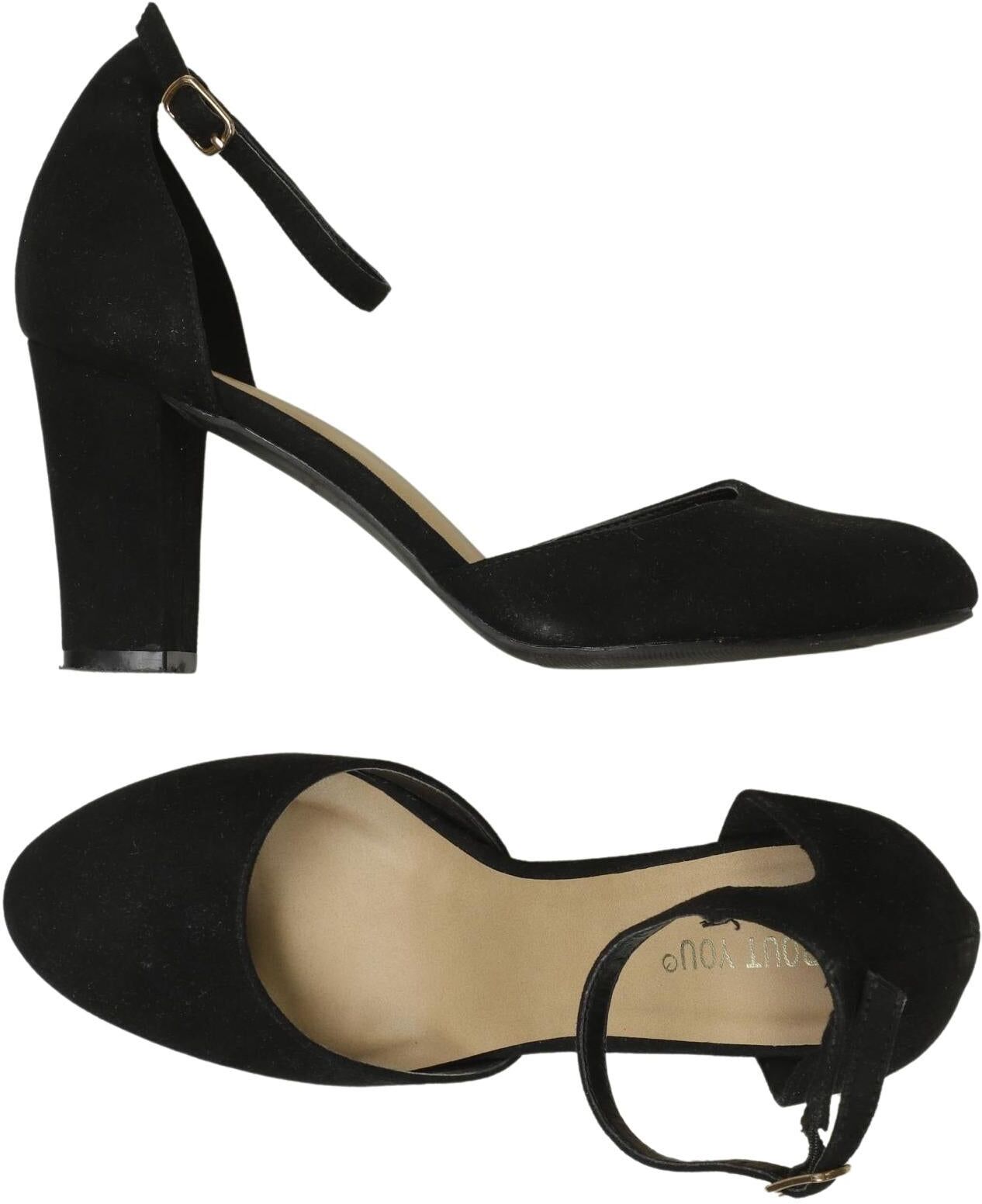 About you Damen Pumps, Schwarz, Gr. EU 38, kein / Etikett - Second Hand