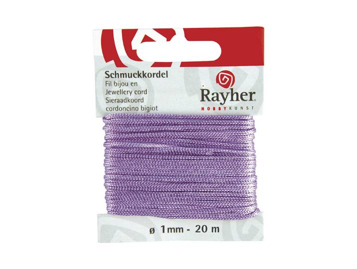 Rayher Schmuckkordel Violett ⌀ 1 mm 20 m