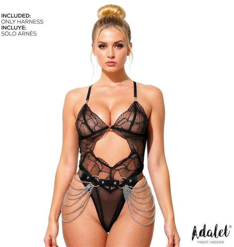 ADALET LINGERIE Harnais de hanche Nadine Arnés Cadera Cadenas Taille Unique