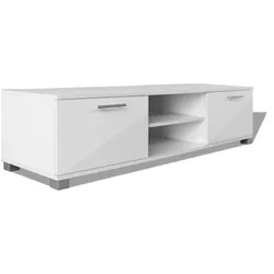 vidaXL TV-Schrank Hochglanz-Weiß 120x40,5x35 cm