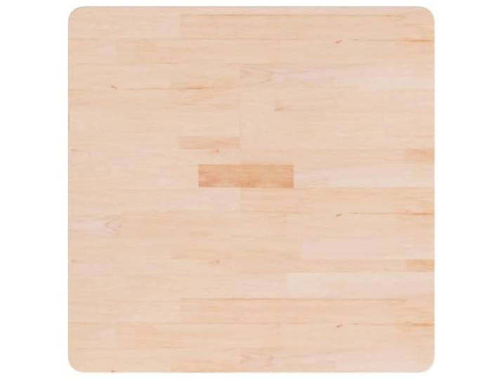 GKHPYURE Quadratische Tischplatte 70 x 70 x 2,5 cm Eiche massiv unbehandelt Massives Eichenholz, mittelbraun, dichte Maserung, unbehandelte Oberfläche, pflegeleicht, rustikales Design