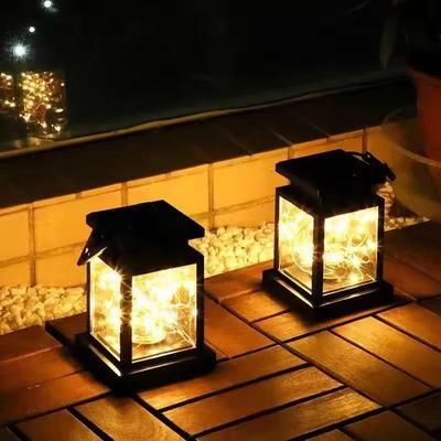 Inspired Living SunGlow Eco Solar Hanging Lanterns Outdoor Solar String Lights Set 1pc