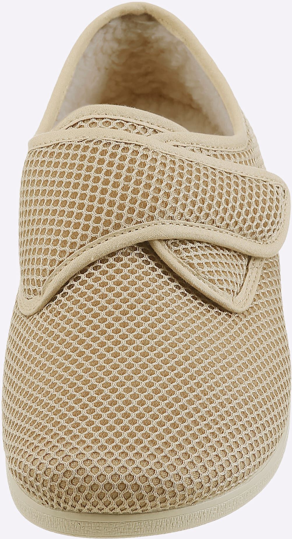 Hausschuh CLASSIC, Damen, Gr. 36, gefüttert, beige, Textil, Schuhe Hausschuh beige 36, gefüttert