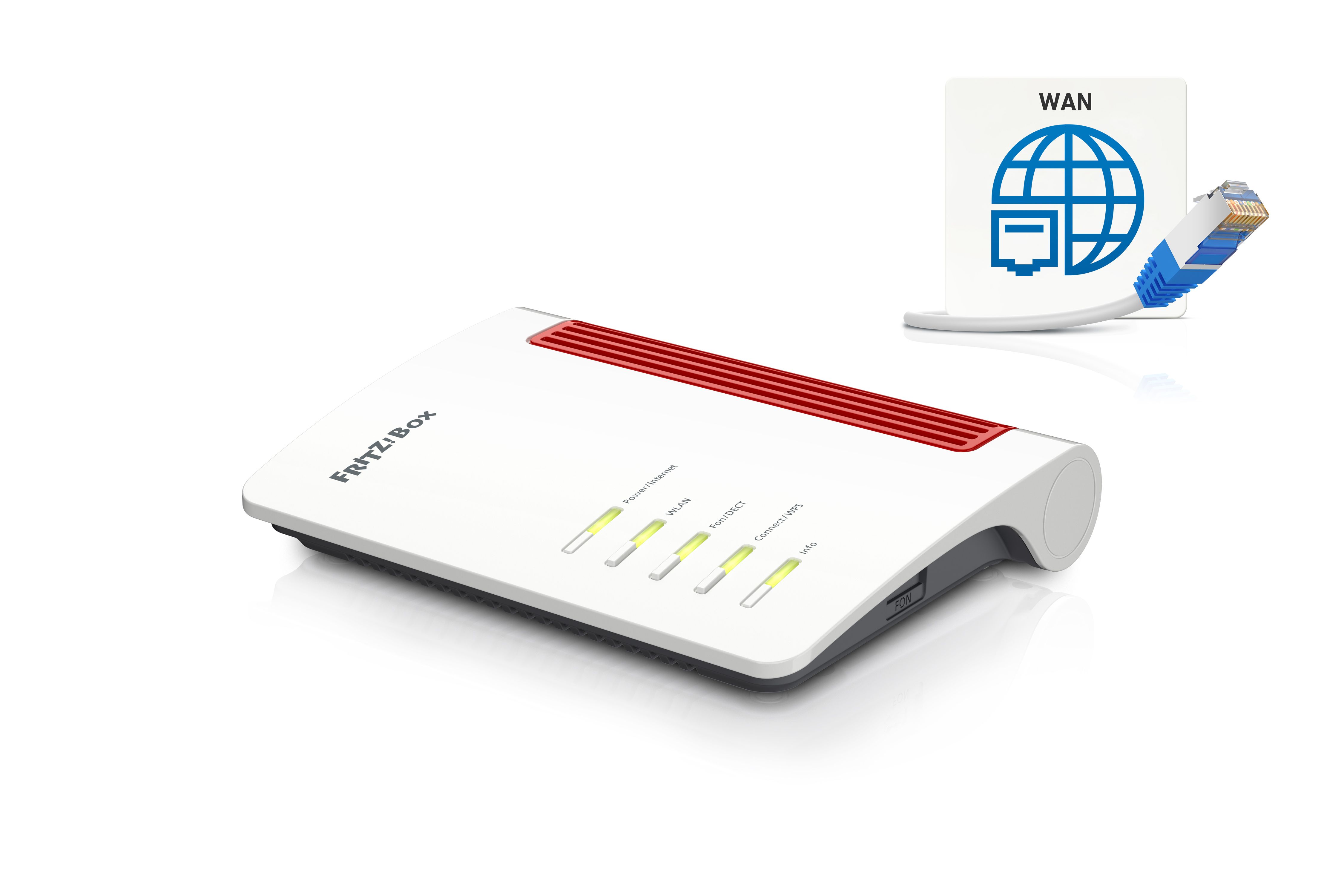 FRITZ!Box 4050 WiFi 6 Router Dual-Band (2,4 GHz/5 GHz) 2400 Mbit/s 20003052