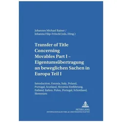 Transfer of Title Concerning Movables P, Fachbücher