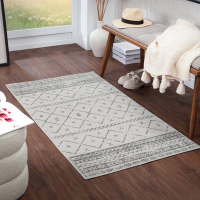 Teppich LIVABLISS "LIMA", grau, B:80cm H:11mm L:150cm, Polypropylen, Teppiche, Teppich