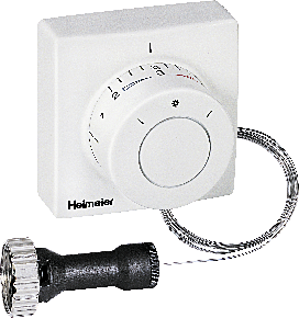 Heimeier Thermostatkopf F 280500500 Ferneinsteller, Kapillarrohr 5 m, weiß