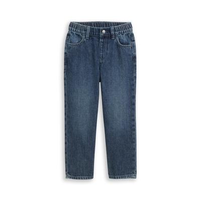 Weite Jeans TOM TAILOR, Jungen, Gr. 122, N-Gr, clean schwarz stone blau denim, Denim/Jeans, Obermaterial: 100% Baumwolle. Futter: 100% Baumwolle, weit lang, Jeans, mit Taschen