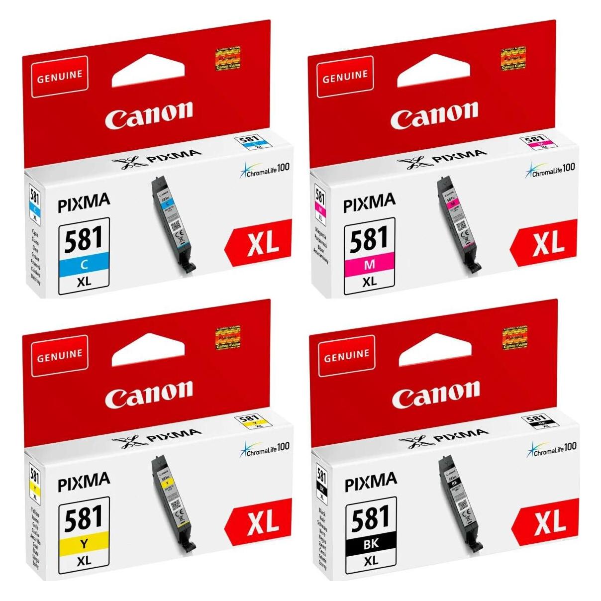 Canon Cli-581xl (BK, C, M, Y) (2052C006)