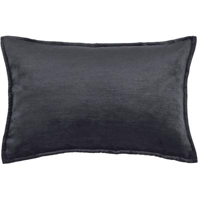 Dekokissen DONE. "Fame", schwarz (schwarz, meliert), B:40cm H:1cm L:60cm, Polyester, Dekokissen_Sitzkissen_Kissenhüllen, Hohe Lichtreflektion