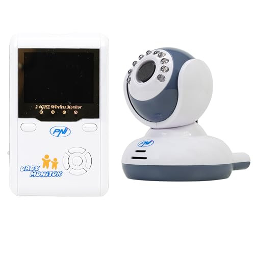 PNI Videobabymonitor met 2,4 inch scherm en draadloze bedieningseenheid via Wi-Fi