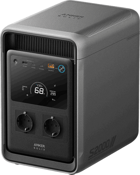 Estación de energía - Anker SOLIX S2000, 1500W, Negro