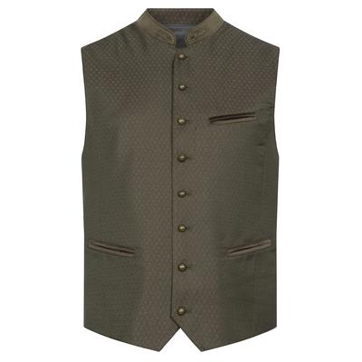 Trachtenweste NÜBLER "Trachtengilet Karl", Herren, Gr. 52, grün, Obermaterial: 70% Polyester PES. 30% Viskose CV., Westen