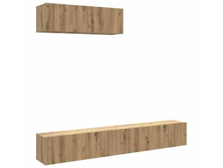 LMTYOENFG 3er-Set TV Lowboard Wandboard Artisan-Eiche 100x30x30 cm Platzsparendes Hängeboard-Set für Wohnzimmer und Schlafzimmer mit 2 Türen für Ordner, Konsolen und Medienzubehör.