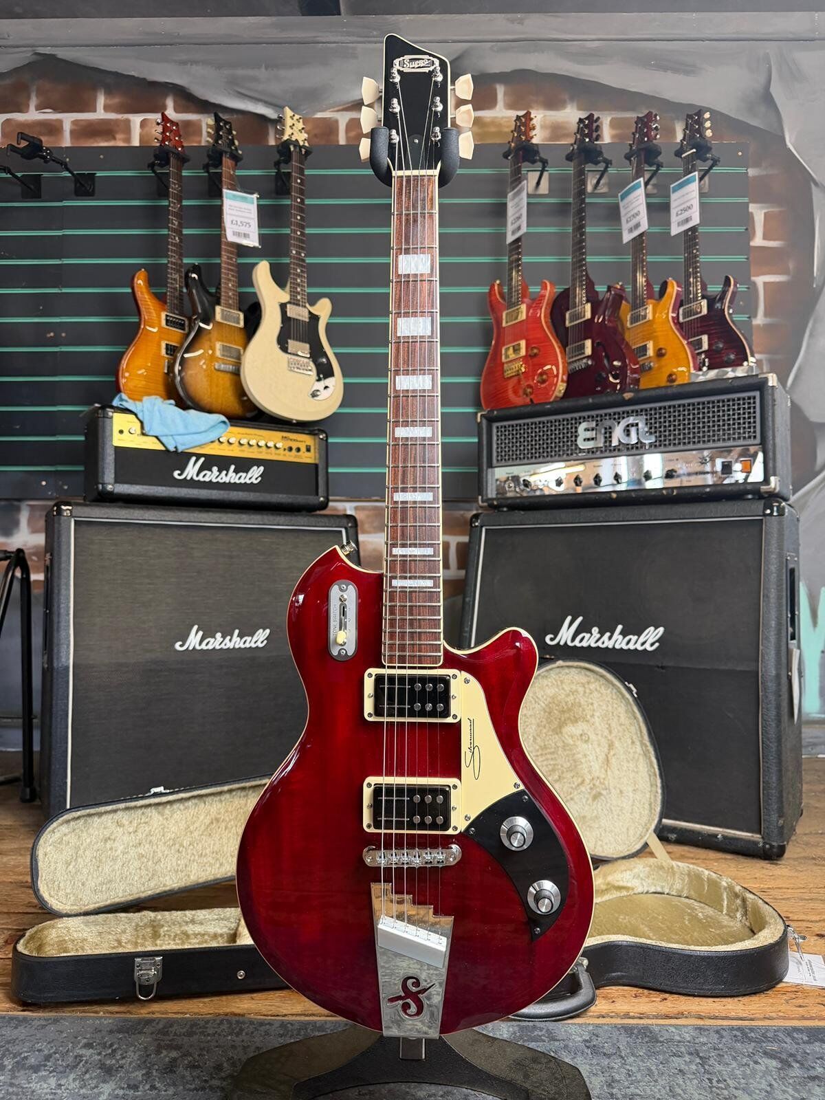 Supro Silverwood Transparent Red 2019 Electric Guitar   red - Refurbished