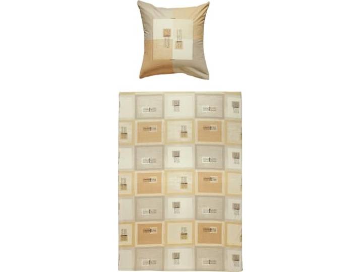 Dyckhoff Bettwäsche Weichfrottier braun Größe 1x 135x200 cm + 1x 80x80 cm