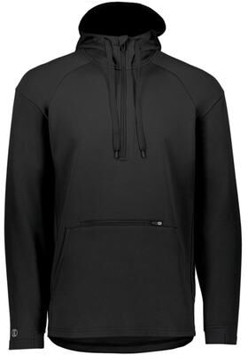 Holloway 222584 Limitless 1/4 Zip Hoodie in Black size Small   Polyester