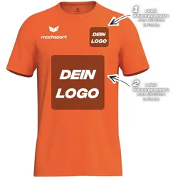 Erima Herrenlaufshirt Intro Funktionsteamshirt, orange - S