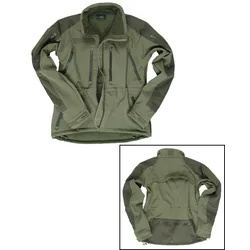Mil-Tec Softshell Plus, Textiljacke wasserdicht - Oliv - 3XL