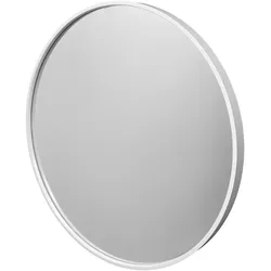 Fragix Boston Wandspiegel rund - Weiß - Metall - Ø60cm
