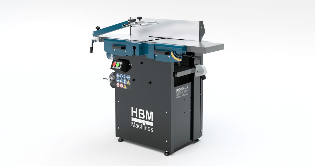 HBM Abricht-Dickenhobelmaschine mit Spiralmesserwelle 16 Zoll, 400 Volt