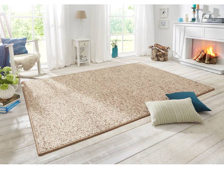 Tapis en laine Wolly Beige/Beige 60 x 90cm Polaire