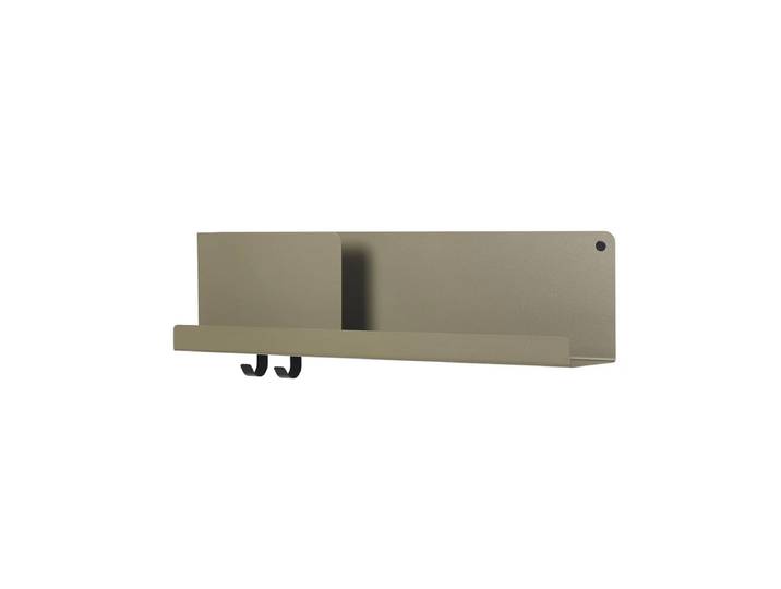 Muuto - Folded Shelves 63 x 16,5 cm, oliv