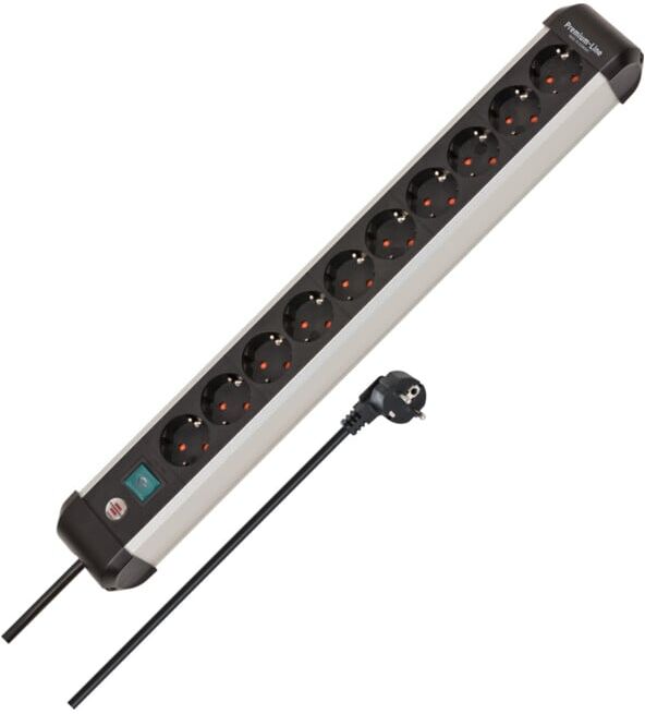 Prolongateurs multiprise Brennenstuhl Premium-Alu-Line 10 prises 3 m H05VV-F 3G1,5 (1391030000)