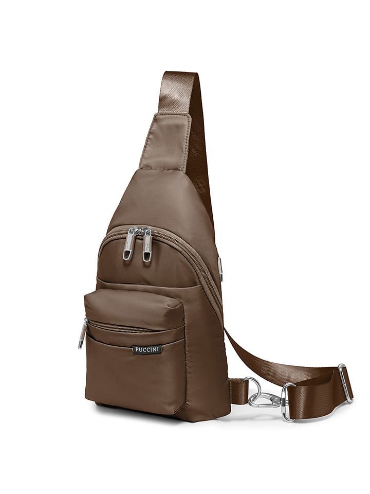 Puccini Rucksack "Active" in Hellbraun - (B)18 x (H)30 x (T)6 cm - onesize