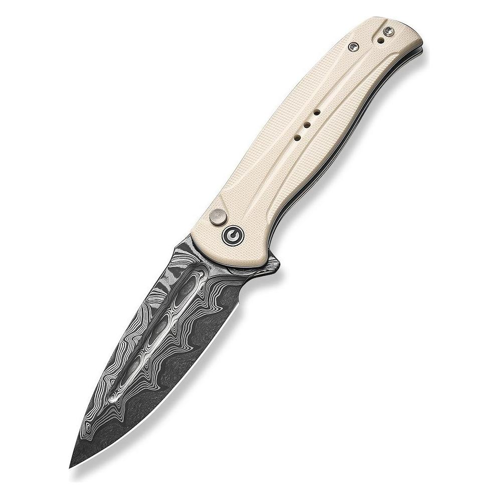 Civivi Messer Incindie Damascus G10 Elfenbein (C23053-DS1)