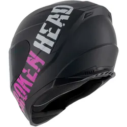 Broken Head BeProud Sport Pink Motorradhelm + Schwarzes Visier M (57-58 cm)