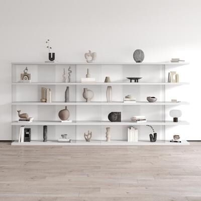 Meble Furniture Gravity 2X Modern Bookcase, 141.8W x 15.8D x 65.6H inches, Matte Finish, European Craftsmanship