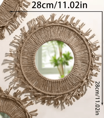 Inspire Picks Handmade Boho Wall Baskets Set Woven Seagrass Decor For Rustic Homes tk370 ms8335