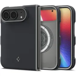 Spigen Nano Pop MagSafe (Apple iPhone Duo), Smartphone Hülle, Schwarz, Grau
