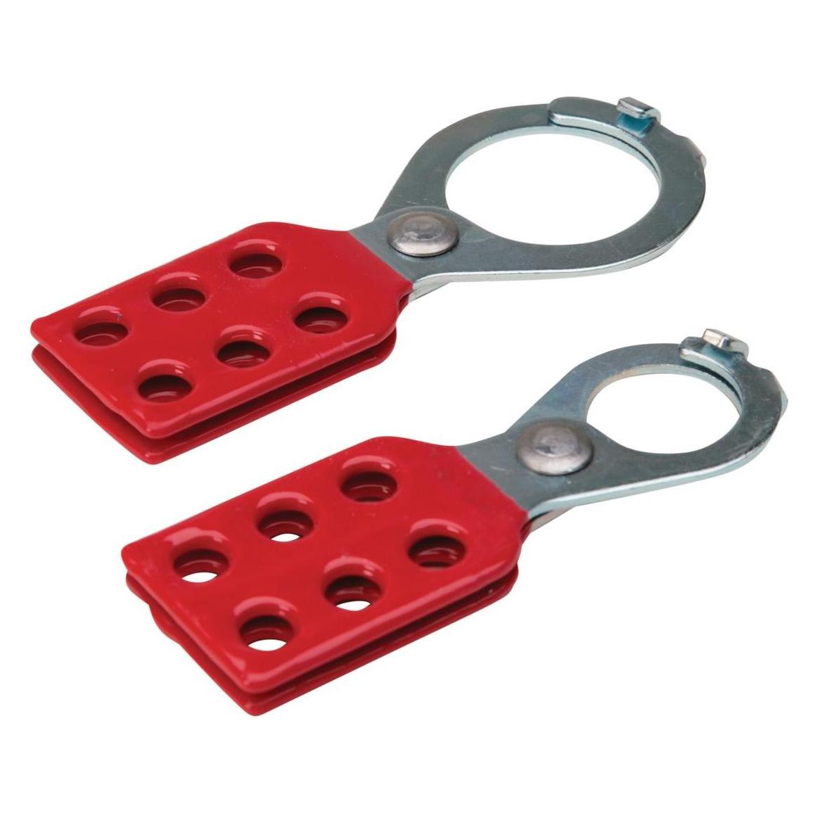 Brady Stahl-Schliessbügel mit Verschluss (Mehrfach-Schliessbügel), 25 mm, Rot (1 Stück) (105718) (105718)
