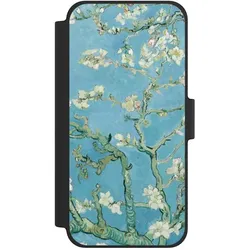 Nivocase Klapphülle für Apple iPhone 12 mini Handyhülle aus Kunst Leder NIVOflip schwarz Kunst Malerei (Apple iPhone 12 mini), Smartphone Hülle, Schwarz