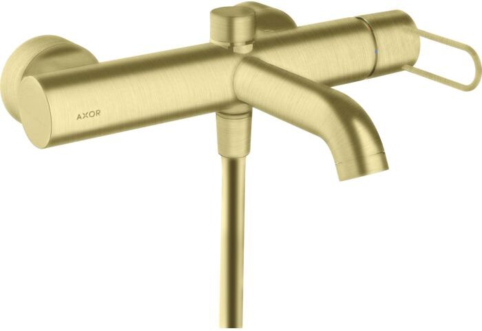 Hansgrohe Axor Uno Wannenarmatur 38421950 Aufputz, Ausladung 203mm, mit Bügelgriff, brushed brass