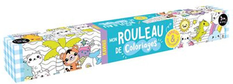 Mon rouleau de coloriages : Kawaii - 1 2 3 Soleil
