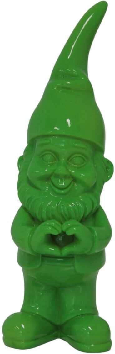 FD Figur Zwerg Herz unten 58cm, Polyresin 58 x 20 x 18 cm grün
