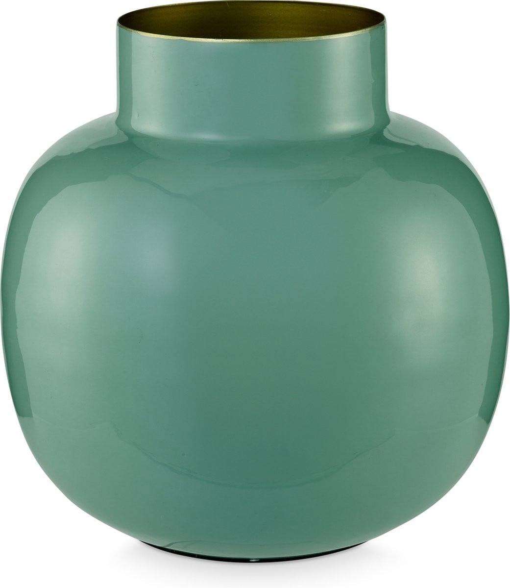 Pip Studio Vaas Metaal Groen Hoogte: 25 cm