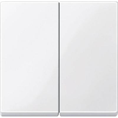 Merten Abdeckung Serienschalter System M, 1-M, M-Smart, M-Plan, M-Creativ Polarweiß glänzend 432519 1 St.