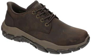 Skechers USA Santoro-Reeve (Men's) Casual Shoes in Cocoa, Size 8.5 M, Leather/Memory Foam