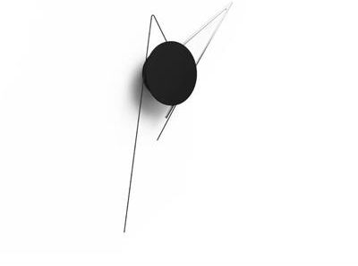 Inspired Living Custom DIY Wall Clock Modern Minimalist Silent Large Wall Decor silver