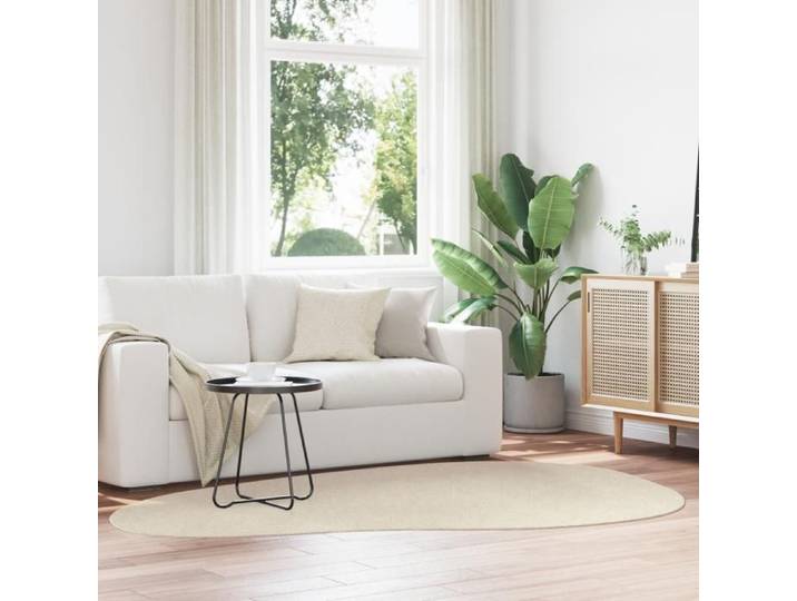 Tapis HUARTE à poils courts doux et lavable beige 160x230 cm
